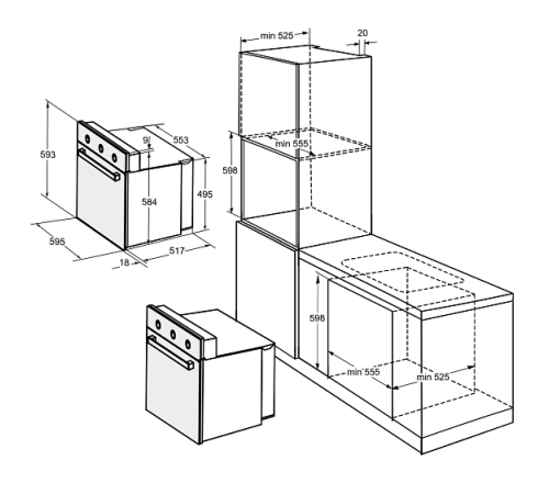 Встраиваемый электрический духовой шкаф DARINA 1V5 BDE111 708 B