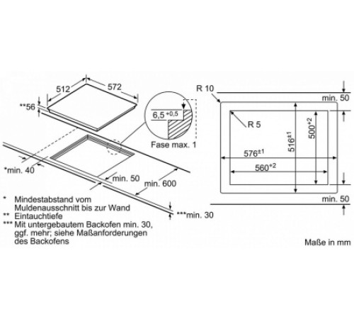 Варочная поверхность Siemens EH 601LFC1 черный