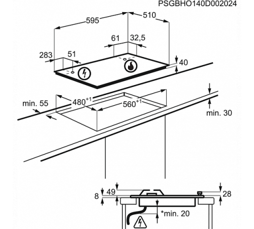 Варочная панель ZANUSSI GPZ 263 SS