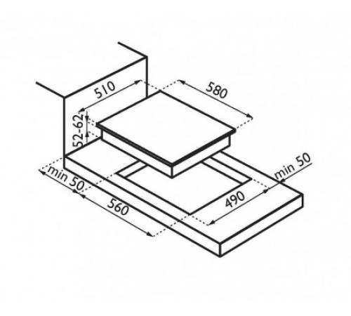 Варочная поверхность ARDESIA pi 58 f