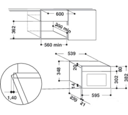 Микроволновая печь WHIRLPOOL AMW440/IX
