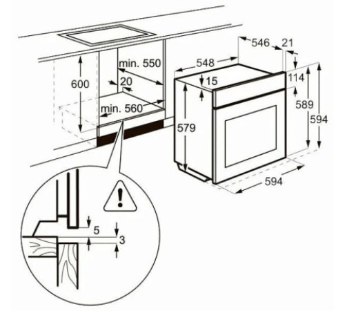 Духовой шкаф AEG BSJ 731470 X нержавеющая сталь