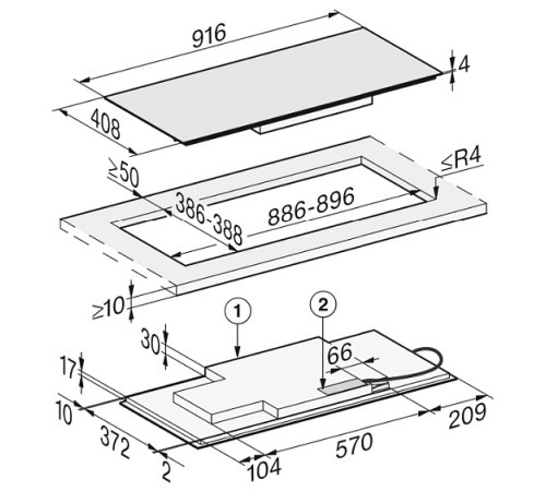 Варочная поверхность MIELE KM7689 FL