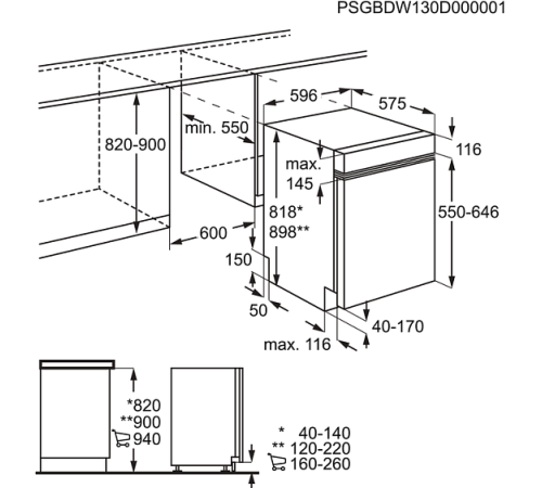 Посудомоечная машина AEG  f 99970 im0p