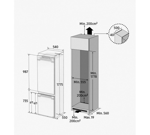 Холодильник SAMSUNG BRB26602EWW