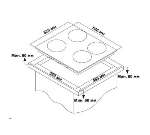 Варочная поверхность DELVENTO V60D14S001