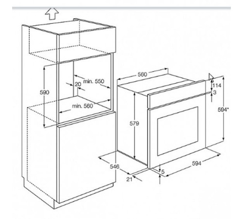 Духовой шкаф AEG bp 7314621 m