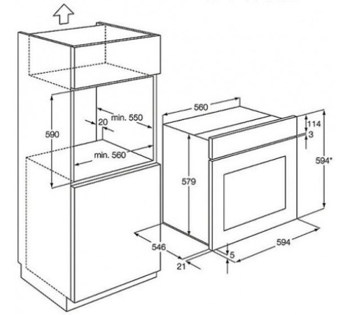 Духовой шкаф AEG be 5013421 m