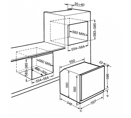 Духовой шкаф SMEG sf750po