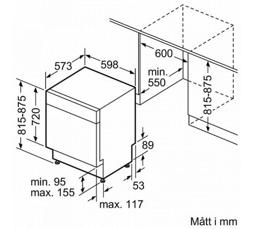 Встраиваемая посудомоечная машина Bosch SMU 46AW01S