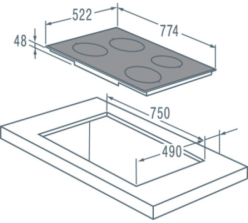 Поверхность GORENJE git 73 b