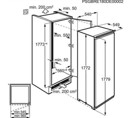 Холодильник ELECTROLUX RRS3DF18S