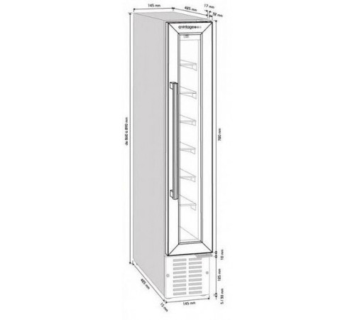 Винный шкаф CLIMADIFF AV7XK