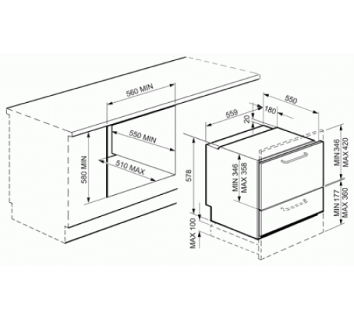 Посудомоечная машина SMEG stc75