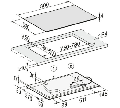 Варочная поверхность MIELE KM7879 FL