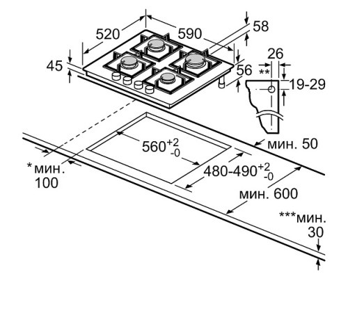 Варочная поверхность BOSCH PPP6A2B20O