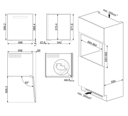 Винный шкаф SMEG CVI329X3
