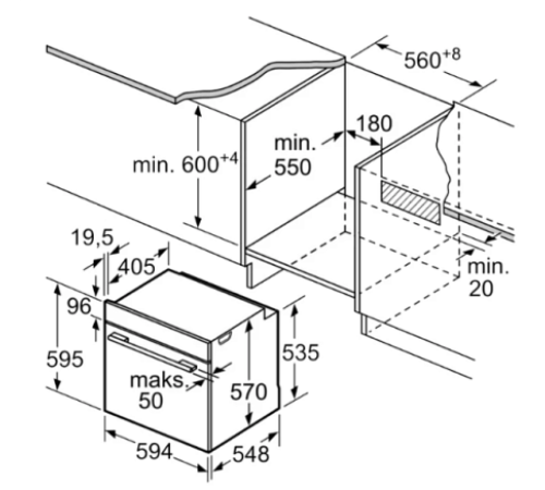 Духовой шкаф Bosch HBA 254YS0 черный