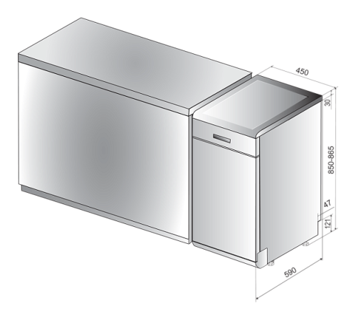 Посудомоечная машина WHIRLPOOL WSFE 2B19 EU