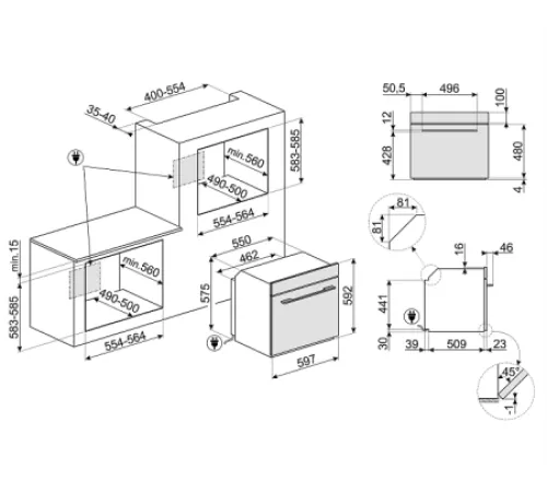 Духовой шкаф SMEG SOP6102S2PN
