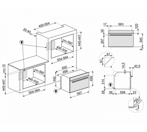 Духовой шкаф SMEG SF4604WVCPNX