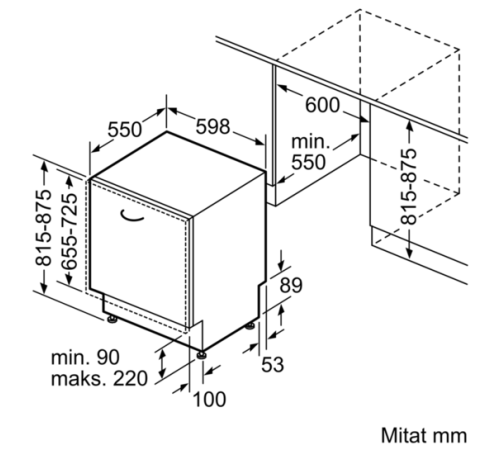 Встраиваемая посудомоечная машина SIEMENS SN 636X01KE