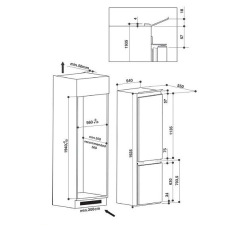 Холодильник WHIRLPOOL art 9812/a+