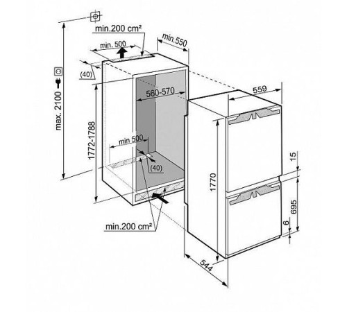 Холодильник LIEBHERR SICN 3356-20 001