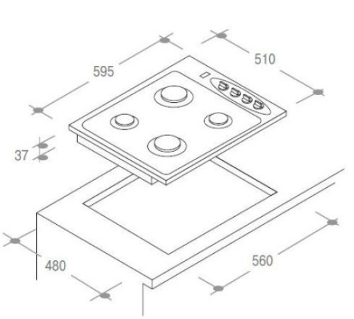 Поверхность CANDY clg 64 sp tf