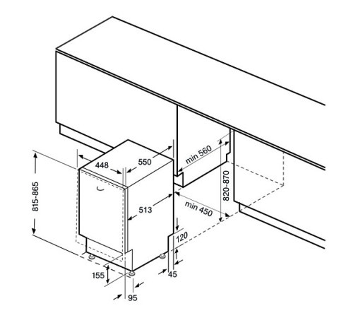 Посудомоечная машина KRONA LUMERA 45 BI