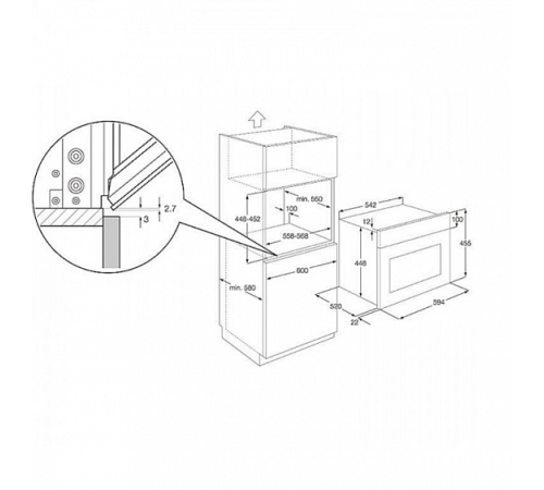 Духовой шкаф AEG ke 7415001 m