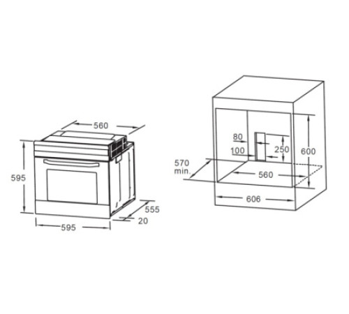 Духовой шкаф AKPO PEA 6508 MMD03 BL