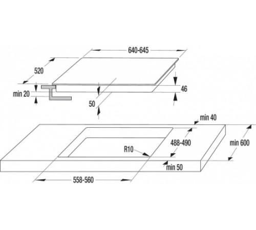 Индукционная стеклокерамич. панель Gorenje GIS 68 XC
