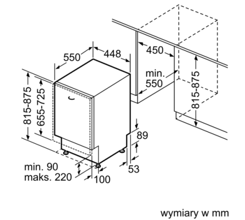 Встраиваемая посудомоечная машина SIEMENS SR 65M038EU