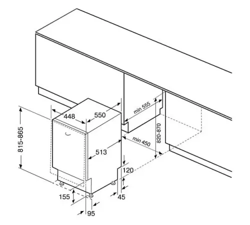 Посудомоечная машина KRONA ROSSA 45 BI
