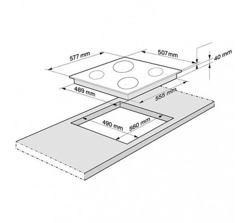 Поверхность FORNELLI PV 6017 DOLCE