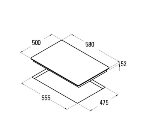 Встраиваемая газовая варочная панель CATA GI 6004 X