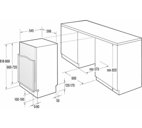 Посудомоечная машина GORENJE GDV 654 X