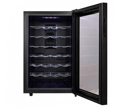 Винный шкаф CAVANOVA CV028NS черный
