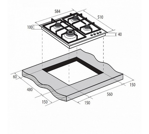 Варочная поверхность ZUGEL ZGH602B