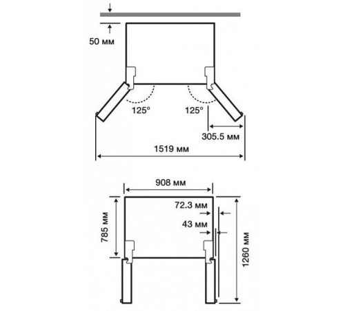 Холодильник Samsung RF905QBLAXW серебристый