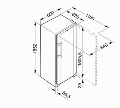 Морозильная камера LIEBHERR SGNesf 3063