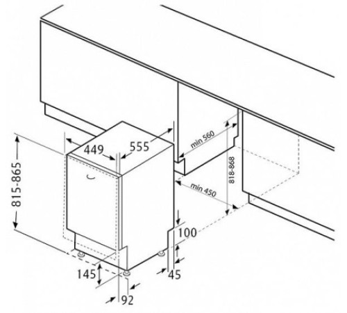Посудомоечная машина FLAVIA BI 45 ALTA P5