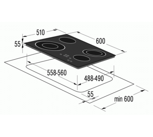 Поверхность GORENJE ect 640 asc