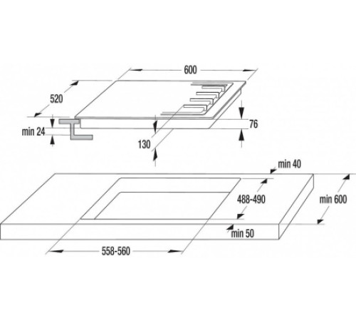 Газовая панель Gorenje G641AMB