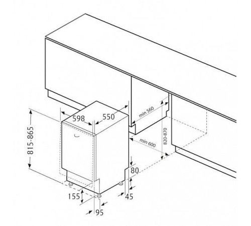 Посудомоечная машина KRONA KAMAYA 60 BI