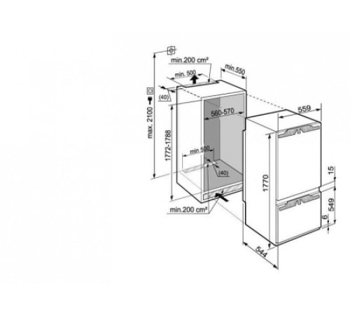 Холодильник LIEBHERR icbp 3256-20 001 RU