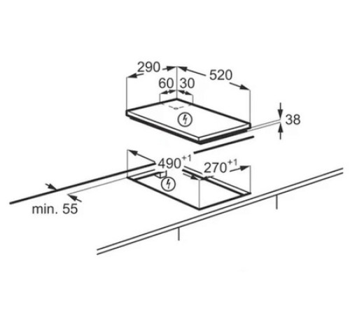 Варочная поверхность ELECTROLUX LHR3210CK