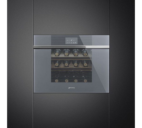 Встраиваемый винный шкаф SMEG CVI118LWS2