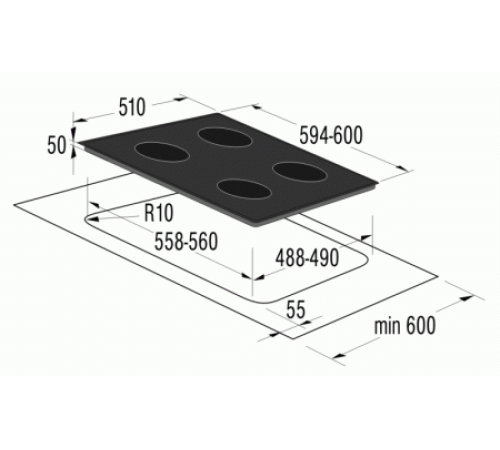 Поверхность GORENJE ecs 620 bc